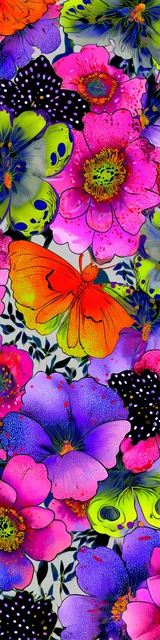 Free butterfly bookmarks of a butterfly with eyecatching floral